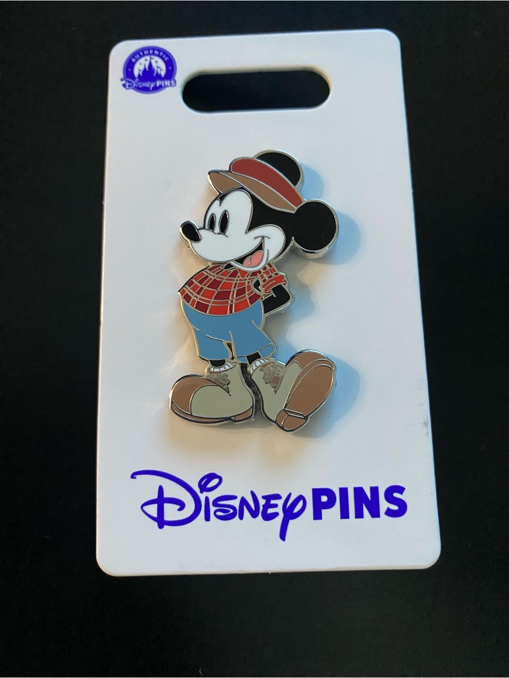Disney Parks Mickey Mouse Canada Lumberjack Pin New On Card Open Edition Diamond